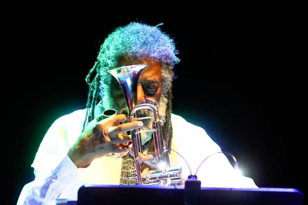 Konzert von Wadada Leo Smith , Jazzfest Berlin 25 Vijay Iyer – Klavier, E-Piano, Elektronik Wadada Leo Smith – Trompete
