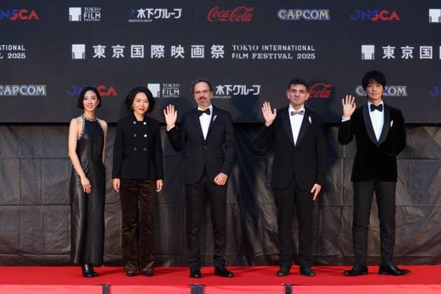 Gwey Lun-Mei, Vivian Qu, Carlo Chatrian, Matthieu Laclau, Takumi Saito, October 27, 2025 - The 38th Tokyo International Film Festival. Opening Ceremony at Tokyo International Forum in Tokyo, Japan on October 27, 2025.  aflo_308822158