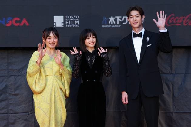 Chihiro Amano, Yukino Kishii, Hio Miyazawa, October 27, 2025 - The 38th Tokyo International Film Festival. Opening Ceremony at Tokyo International Forum in Tokyo, Japan on October 27, 2025.  aflo_308822202