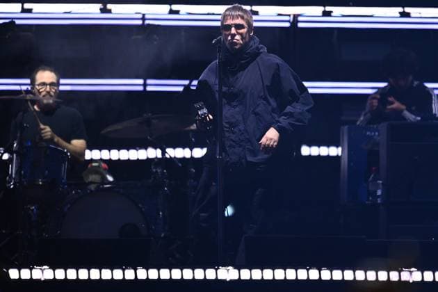 OASIS CONCERT MELBOURNE, Liam Gallagher of English rock band Oasis performs during the first show of their Australian tour at Marvel Stadium, in Melbourne, Friday, October 31, 2025. ( NO ARCHIVING, EDITORIAL USE ONLY MELBOURNE VICTORIA AUSTRALIA  Copyright: xJOELxCARRETTx 20251031116686735650