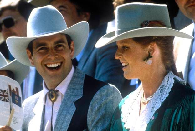 Prince Andrew, Duke Of York, And Sarah, Duchess Of York, Wearing Stetson Hats during A Visit To Medicine Hat, Canada Prince Andrew, Duke Of York, And Sarah, Duchess Of York, Wearing Stetson Hats during A Visit To Medicine Hat, Canada, Credit:John Shelley Collection Avalon  Copyright: xJohnxShelleyxCollectionx xAvalonx 0503654219
