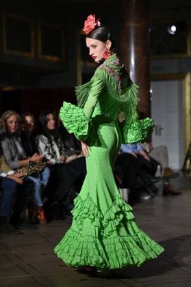 International Flamenco Fashion Week Madrid, (SIMOF) in Madrid - 31 Oct 2025 A model walks in a Angela Isa design at the International Flamenco Fashion Week Madrid, (SIMOF) show, at the Wellington Hotel in Madrid. Madrid Spain Copyright: xAtilanoxGarciax xSOPAxImagesx FOTO54315