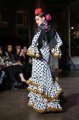 International Flamenco Fashion Week Madrid, (SIMOF) in Madrid - 31 Oct 2025 A model walks in a Angela Isa design at the International Flamenco Fashion Week Madrid, (SIMOF) show, at the Wellington Hotel in Madrid. Madrid Spain Copyright: xAtilanoxGarciax xSOPAxImagesx FOTO54342