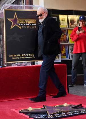 American actor and director Robert Englund, who is best known for his portrayal of the villainous Freddie Krueger arrives for an unveiling ceremony honoring him with the 2, 826th star on the Hollywood Walk of Fame in Los Angeles on Friday, October 31, 2025.  LAP2025103140 JIMxRUYMEN