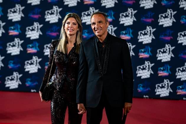 PEOPLE : NRJ Music Awards - Cannes 31 10 25 Tina Grigoriou and Nikos Aliagas attend the 27th NRJ Music Awards on October 31, 2025 in Cannes, France. Photo by Sandrine Thesillat PsNewZ  Copyright: xSandrinexTHESILLATx