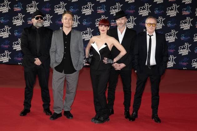 27th NRJ Music Awards - Cannes Greg Jacks, Patrice Focone, Jennifer Ayache, Francois Even and Michel Giovannetti of Superbus Group attend the 27th NRJ Music Awards on October 31, 2025 in Cannes, France. Photo by David NIVIERE ABACAPRESS.COM CANNES France  Copyright: xNivierexDavid ABACAPRESS.COMx