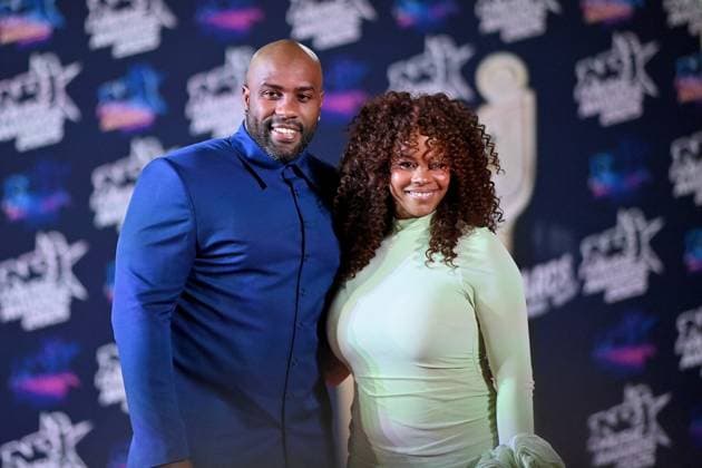 27th NRJ Music Awards Photocall Cannes..FC Teddy Riner and his wife Luthna Plocus attends the Photocall during the 27th NRJ Music Awards on October 31, 2025 in Cannes, France. Photo by Franck Castel ABACAPRESS.COM Cannes France  Copyright: xCastelxFranck ABACAx
