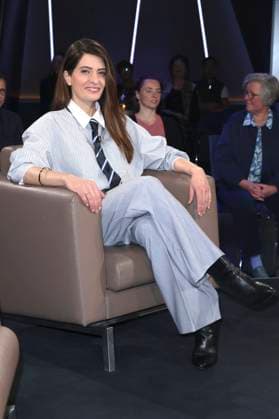 Linda Zervakis bei der Aufzeichnung der NDR Talk Show im NDR Fernsehstudio Lokstedt. Hamburg, 29.10.2025