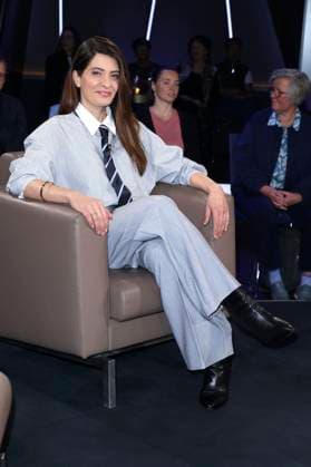 Linda Zervakis bei der Aufzeichnung der NDR Talk Show im NDR Fernsehstudio Lokstedt. Hamburg, 29.10.2025