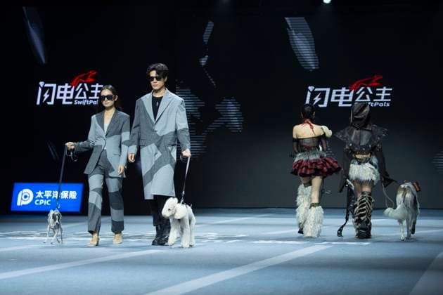 5th PETJOY FASHIION WEEK in Shanghai The owner walked the runway with their pet at the 5th PETJOY FASHIION WEEK in Shanghai, China on November 1, 2025. Shanghai Shanghai China  Copyright: xCFOTOx i1762038398811