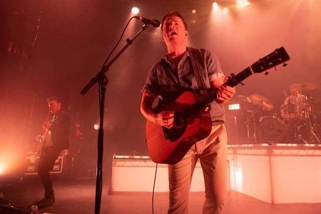 Tide Lines Performs at O2 Shepherd s Bush Empire, London Lead singer Robert Robertson and guitarist Alasdair Turner of Scottish folk pop band Tide Lines performs at O2 Shepherd s Bush Empire, London, England, UK on Saturday 1 November 2025., Credit:Justin Ng Avalon UK, England, London, O2 Shepherd s Bush Empire  Copyright: xJustinxNgx xAvalonx 1049737398