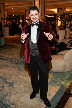 abb Laughing- Ricardo Marinello deutsch italienischer Opernsaenger zu Gast bei der 14. Laughing Hearts Charity Gala 2025, im JW Marriott Hotel Berlin am 01.11.2025 in Berlin Berlin Deutschland