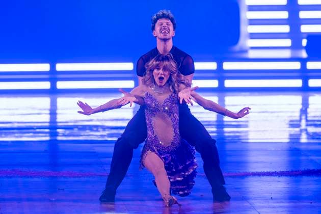 RTL-Tanzshow Lets Dance RTL-Tanzshow LetÂ s Dance Live Tour in der WT Energiesysteme Arena Riesa Sängerin Ella Endlich und Valentin Lusin Riesa Sachsen Deutschland
