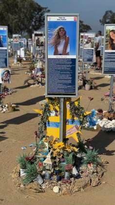 Gedenkort fuer die Opfer des Hamas-Ueberfalls beim Nova-Musikfestivals in Israel am 7. Oktober 2023 (Foto vom 02.11.2025). Pfosten mit Fotos der Getoeteten erinnern an der Gedenkstelle als individuell gestaltete Erinnerungsorte mit israelischen Flaggen, Blumen und persoenlichen Andenken an die Opfer. Bei dem Rave-Festival in der Negev-Wueste in der Naehe der Grenze zum Gaza-Streifen hatte die palaestinensische Terrororganisation vor zwei Jahren 378 junge Menschen getoetet und 44 weitere verschleppt. Die letzte lebende Hamas-Geisel war am 13. Oktober freigelassen worden. Im Gaza-Streifen befinden sich noch sterbliche Ueberreste weiterer Opfer des Massakers auf dem Festivalgelaende. EDITORIAL USE ONLY