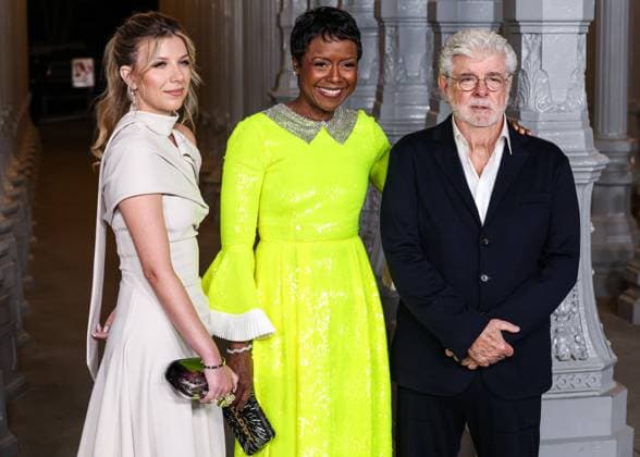 14th Annual LACMA Art + Film Gala 2025 Stephanie Bongiovi, Mellody Hobson and George Lucas arrive at the 14th Annual LACMA (Los Angeles County Museum of Art) Art + Film Gala 2025 presented by Gucci held at the Los Angeles County Museum of Art in Museum Row, Miracle Mile, Los Angeles, California, United States. Los Angeles County Museum of Art, Museum Row, Miracle Mile, Los Angeles, California, USA California United States Copyright: xImagexPressxAgencyx originalFilename: collin-14thannu251102_npqom.jpg