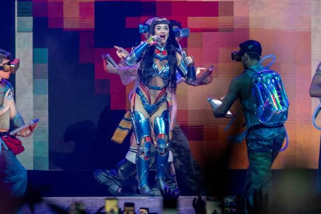 Music Concert - Katy Perry - The Life Times Tour 2025 Katy Perry performs live on stage during Katy Perry - The Life Times Tour 2025, Music Concert in Casalecchio di Reno Bologna, Italy, November 02 2025 Casalecchio di Reno Bologna Unipol Arena Italy Copyright: xAlessioxMarinix xLiveMediax LPM_2119523
