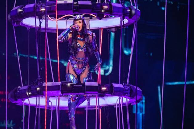 November 2, 2025, Casalecchio Di Reno, Italy: Katy Perry live at Unipol Arena in Bologna. The international pop star held a concert at the Unipol Arena in Casalecchio di Reno (Bologna) on Sunday 2 November 2025, as the only Italian date of his The Lifetimes Tour. Casalecchio Di Reno Italy - ZUMAs197 20251102_aaa_s197_185 Copyright: xCarloxVerganix