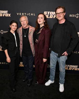 November 2, 2025, Beverly Hills, California, USA: (L-R) SOPHIE TABET, STEPHEN BRAUN, JULIA ROTH and JONATHAN CRAVEN attends Stone Cold Fox Los Angeles Red Carpet Premiere. Beverly Hills USA - ZUMAb173 20251102_aap_b173_164 Copyright: xBillyxBennightx