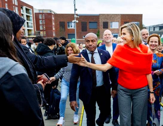 03-11-2025 Haarlem Queen Maxima, honorary chair of the MIND Us Foundation visited Leading Locals at the Haarlem College in Haarlem. Â  Copyright: xPPEx