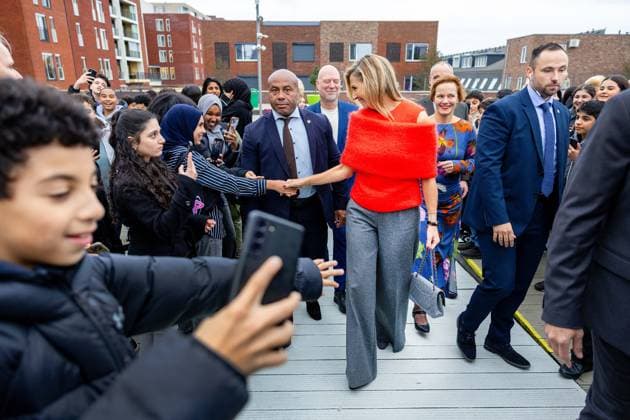 Queen Maxima visits the municipality of Haarlem, The Netherlands. 03 Nov 2025 Queen Maxima visits the municipality of Haarlem as part of the Leading Locals network of MIND Us Haarlem The Netherlands  Copyright: xDPPA ANx