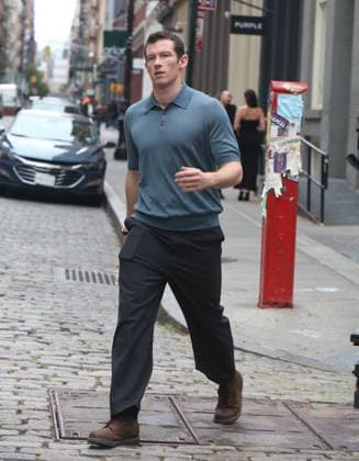 Monica Barbaro and Callum Turner filming a scene for their new movie ˜One Night Only in Soho Featuring: Callum Turner Where: New York City, New York, United States When: 03 Nov 2025 Credit: Rob Davis INSTARimages EDITORIAL USE ONLY. NOT FOR USE BY NEWSPAPERS BASED IN THE UK. Copyright: xx instar55239489