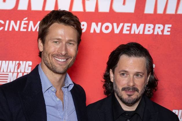 Running Man Paris Film Premiere Glen Powell and Edgar Wright attends Running Man Paris Film Premiere at UGC Cine Cite Bercy on November 03, 2025 in Paris, France. Photo by Nasser Berzane ABACAPRESS.COM Paris France  Copyright: xBerzanexNasser ABACAx