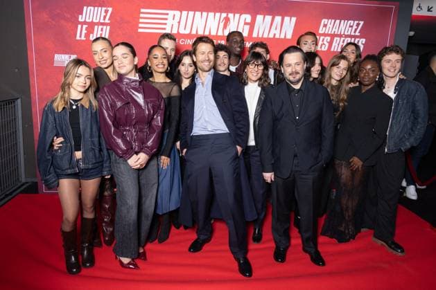 Running Man Paris Film Premiere Edgar Wright, Glen Powell and Star Academy 2025 Students attends Running Man Paris Film Premiere at UGC Cine Cite Bercy on November 03, 2025 in Paris, France. Photo by Nasser Berzane ABACAPRESS.COM Paris France  Copyright: xBerzanexNasser ABACAx