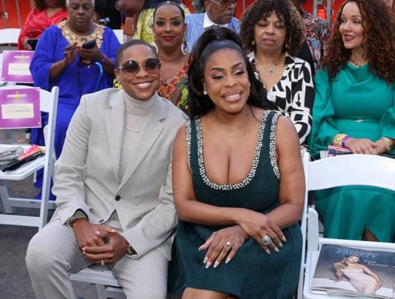 Jessica Betts and Niecy Nash attend an unveiling ceremony honoring Sherri Shepherd with the 2,827th star on the Hollywood Walk of Fame in Los Angeles on Monday, November 3, 2025.  LAP20251103869 GREGxGRUDT