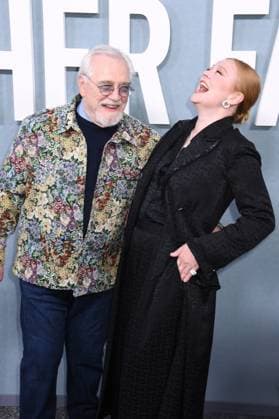 NEW YORK, NY - NOVEMBER 3: Brian Cox and Sarah Snook at the Peacock Original premiere screening of All Her Fault on November 3, 2025 at SVA Theater in New York City. Copyright: xMediaPunchx