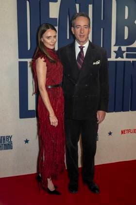 Netflix s Death by Lightning Limited Series Premiere, New York, USA - 03 Nov 2025 (L-R) Keeley Hawes and Matthew Macfadyen attend Netflix s Death By Lightning New York Premiere at The Plaza Hotel New York United States Copyright: xRonxAdarx xSOPAxImagesx _radar_deathbylightning_20251103_01599