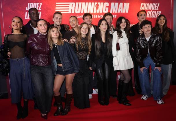 Premiere of the film Running Man Star Academy students at the premiere of the film Running Man 450308 2025 11 03 Paris France  Copyright: xJasminexAissaouix xStarfacex STAR_450308_035