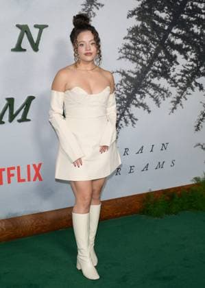Train Dreams Premiere - Los Angeles, USA LOS ANGELES, USA. November 03, 2025: Sarah Jeffery at the premiere for Train Dreams at Egyptian Theatre Los Angeles CA USA  Copyright: xPaulxSmith Featureflashx