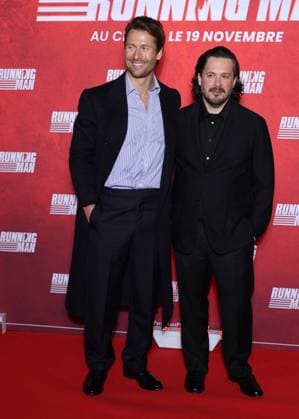 Edgar Wright, Glen Powell at the premiere of Running Man at the UGC Ciné Cité Bercy cinema in Paris on 3 November 2025 Denis Guignebourg Bestimage Premiere of Running Man at the UGC Ciné Cité Bercy cinema in Paris on 3 November 2025 Paris France  Copyright: xDenisxGuignebourgx xBestimagexDenisxGuignebourgx xBestimagex