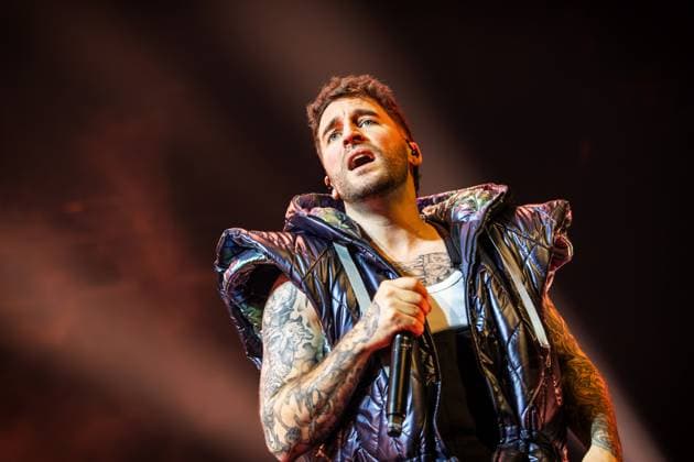Electric Callboy live in Oslo, Norway Oslo, Norway. 03rd, November 2025. The German band Electric Callboy performs a live concert at Unity Arena in Oslo. Here vocalist Nico Sallach is seen live on stage. Norway, Oslo, Unity Arena  Copyright: xGonzalesxPhoto TerjexDokkenx