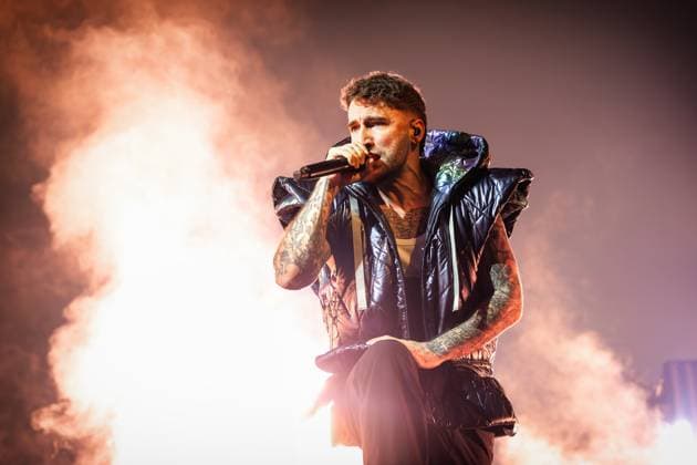 Electric Callboy live in Oslo, Norway Oslo, Norway. 03rd, November 2025. The German band Electric Callboy performs a live concert at Unity Arena in Oslo. Here vocalist Nico Sallach is seen live on stage. Norway, Oslo, Unity Arena  Copyright: xGonzalesxPhoto TerjexDokkenx