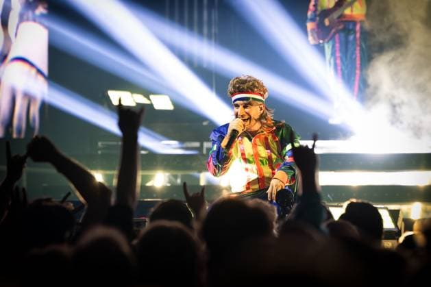 Electric Callboy live in Oslo, Norway Oslo, Norway. 03rd, November 2025. The German band Electric Callboy performs a live concert at Unity Arena in Oslo. Here vocalist Nico Sallach is seen live on stage. Norway, Oslo, Unity Arena  Copyright: xGonzalesxPhoto TerjexDokkenx