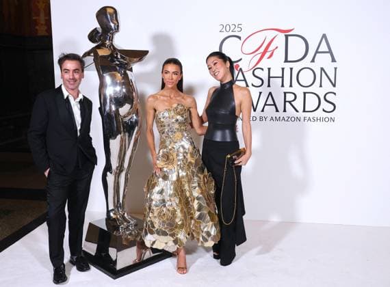 CFDA Awards - NYC Laura Kim, Skye Hankey and Fernando Garcia attend the 2025 CFDA Awards in New York on November 3, 2025. Photo by Charles Guerin ABACAPRESS.COM New York City NY United States  Copyright: xGuerinxCharles ABACAx