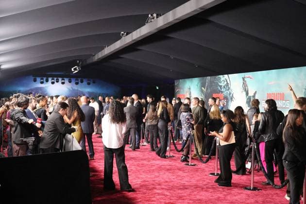 November 3, 2025, Los Angeles, California, USA: General Atmosphere at the World Premiere of 20th Century Studios Predator: Badlands at the TCL Chinese Theatre IMAX Los Angeles USA - ZUMAg107 20251103_zep_g107_055 Copyright: xNinaxPrommerx
