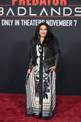 November 3, 2025, Los Angeles, California, USA: Jhane Myers at the World Premiere of 20th Century Studios Predator: Badlands at the TCL Chinese Theatre IMAX Los Angeles USA - ZUMAg107 20251103_zep_g107_094 Copyright: xNinaxPrommerx