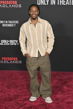 Kordell Beckham bei der Premiere des Kinofilms Predator: Badlands im TCL Chinese Theater. Los Angeles, 03.11.2025