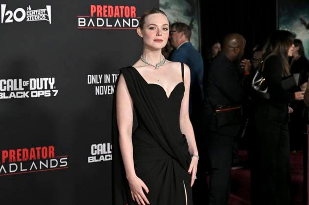 Elle Fanning bei der Premiere des Kinofilms Predator: Badlands im TCL Chinese Theater. Los Angeles, 03.11.2025