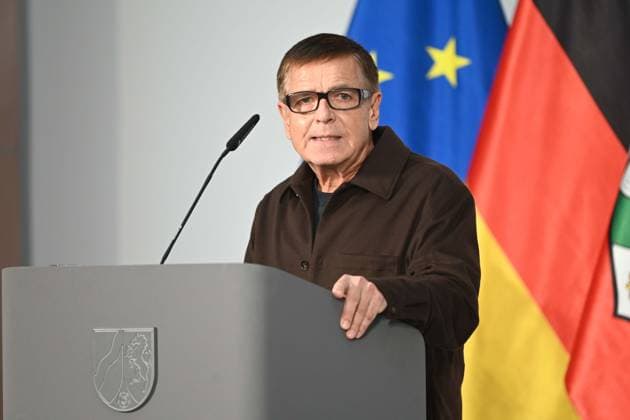 Andreas GURSKY, Fotograf, erhaelt den Staatspreis NRW, Verleihung des Staatspreises des Landes Nordrhein-Westfalen in Duesseldorf am 04.11.2025