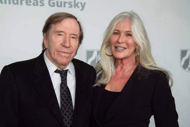Guenter NETZER, ehem. Fussballspieler, mit Ehefrau Elvira, Verleihung des Staatspreises des Landes Nordrhein-Westfalen in Duesseldorf am 04.11.2025