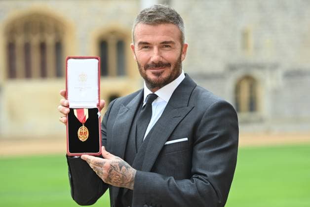 David Beckham is Knighted at Windsor Castle David Beckham is knighted by King Charles at Windsor Castle, Windsor, Berkshire, UK on the 4th November, 2025. Picture by Eddie Mulholland WPA-Pool Windsor Windsor Castle Berskshire United Kingdom 