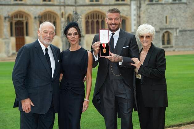 David Beckham is Knighted at Windsor Castle David Beckham is knighted by King Charles at Windsor Castle, Windsor, Berkshire, UK on the 4th November, 2025. Picture by Eddie Mulholland WPA-Pool Windsor Windsor Castle Berskshire United Kingdom 