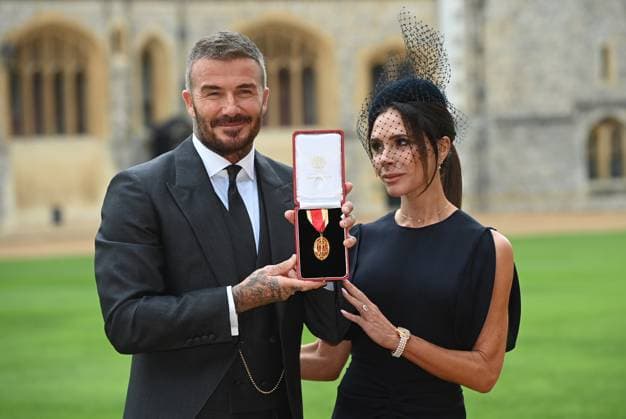 David Beckham is Knighted at Windsor Castle David Beckham is knighted by King Charles at Windsor Castle, Windsor, Berkshire, UK on the 4th November, 2025. Picture by Eddie Mulholland WPA-Pool Windsor Windsor Castle Berskshire United Kingdom 