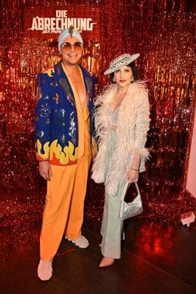 Marcell Damaschke und Pauline Stolze beim Premieren Event zum Start vom Realityformat Die Abrechnung - Der Promi-Showdown (ab 6. November 2025 bei ProSieben und Joyn) im Festsaal Kreuzberg am 4.11.2025 in Berlin Die Abrechnung Premieren-Event zur neuen Pro7 Realityshow in Berlin