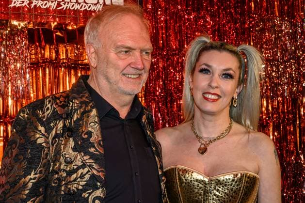 GER, Berlin, im Bild v.l.: Janina Korn und Roland Heitz, bei der Premiere der neuen Reality-Show ãDie Abrechnung Ð Der Promi-Showdown im Festsaal Kreuzberg, 04.11.2025 Copyright: HMBxMedia UwexKoch