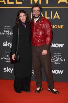 Call my agent Italia terza stagione red carpet in Rome - 04 Nov 2025 Emanuela Capello (l) and Guglielmo Scilla (r) attend the red carpet of Sky tv program Call my agent Italia terza stagione. Rome Italy Copyright: xMarioxCartellix xSOPAxImagesx _DSC3118