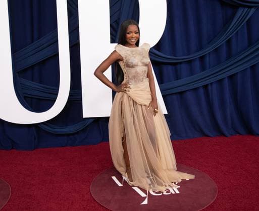 Chelley Bissainthe arrives on the red carpet for the Glamour Women of the Year Awards on Tuesday, November 4, 2025 at The Plaza Hotel in New York City.  NYP20251104515 SERENAxXUxNING